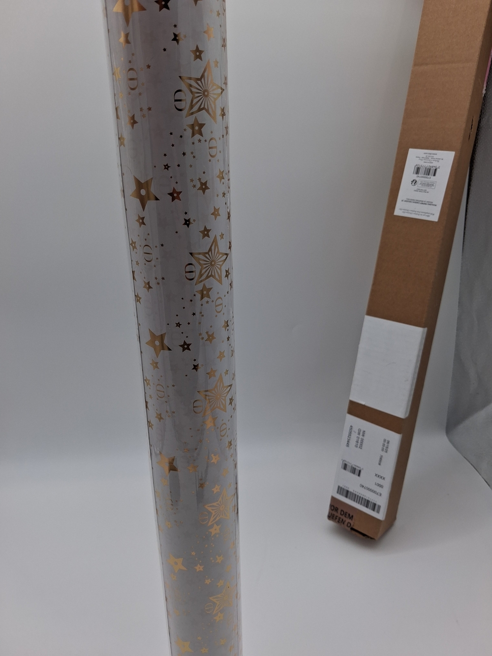DIOR 2025 Holiday Wrapping Paper Full Roll Gold Stars CD Gift Packaging NWT